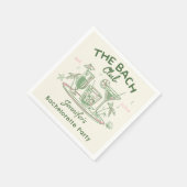 グリーン ワ whimsical ビーチ コックテール バチェロレッテ パーティー スタンダードカクテルナプキン (角)