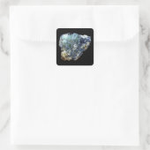 グリーン ヴィヴィアナイト 結晶 鉱物 宝石 天然石 アート スクエアシール (バッグ)