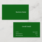 グリーン 名刺 (正面/裏面)