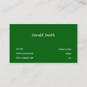 グリーン 名刺 (裏面)