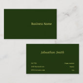 グリーン 名刺 (正面/裏面)