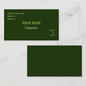 グリーン 名刺 (正面/裏面)