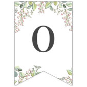 グリーン 春のピンクの花のバンティング フラッグ (第2の旗)