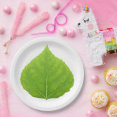 グリーン《植物》アスペンリーフ#11 ペーパープレート (パーティー)