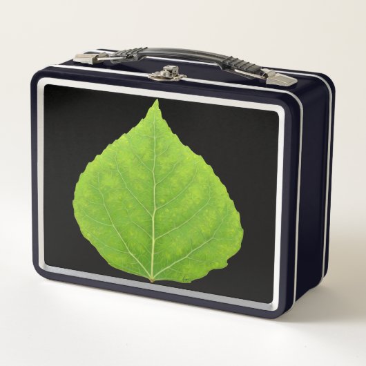 グリーン《植物》アスペンリーフ#11 メタルランチボックス (正面)