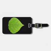 グリーン《植物》アスペンリーフ#11 ラゲッジタグ (正面横)