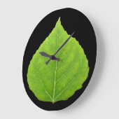 グリーン《植物》アスペンリーフ#11 ラージ壁時計 (傾斜)