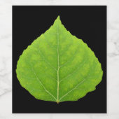 グリーン《植物》アスペンリーフ#11 ワインラベル (シングルラベル)