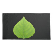 グリーン《植物》アスペンリーフ#11 枕カバー (裏面-左)