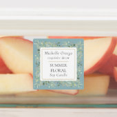 グリーン 植物 モダン エレガント ラベル (貼付)