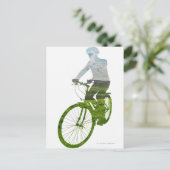 グリーン、環境フレンドリー輸送 ポストカード (スタンド正面)