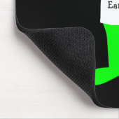 グリーン「私は地球を愛する」エイリアン マウスパッド (コーナー)