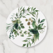 グリーン 葉 ユーカリ お礼 サンクス タグ (裏面)