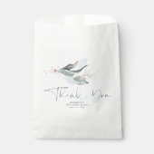 グリーン 葉 ローズゴールド ダスティーブルー サンクス フェイバーバッグ (正面)