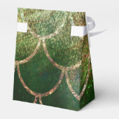 グリーン&金ゴールドきらめくマーメイドフィッシュはかりで測 フェイバーボックス (裏面サイド)