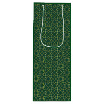 グリーン&金ゴールドアラベスク抱き枕