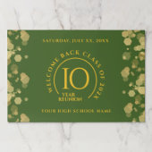 グリーン&金ゴールドスクール懇親会 ペーパーパッド (正面)