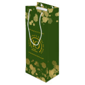 グリーン&金ゴールドスクール懇親会 ワインギフトバッグ (裏面アングル)