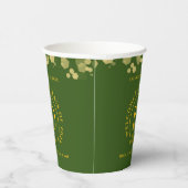 グリーン&金ゴールドスクール懇親会 紙コップ (右)