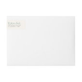 グリーン&金ゴールドトロピカルウォーミングスホリデー ラップアラウンドラベル (正面)