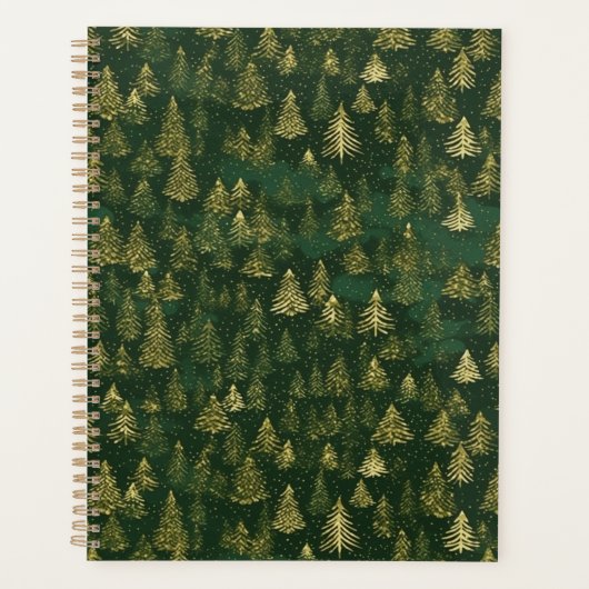 グリーン&金ゴールドパインフォレスト千代上プランナー プランナー手帳 (正面)