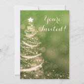 グリーン&金ゴールドホリデーオープンハウスパーティー 招待状 (裏面)