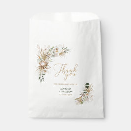 グリーン&金ゴールドボヘミアンボホ結婚式の引き出物バッグ フェイバーバッグ