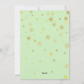 グリーン&金ゴールドメリークリスマスカスタムワンフォト シーズンカード (裏面)