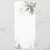 グリーン&金ゴールドユーカリフローラ結婚ズメニュー メニュー (裏面)