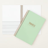 グリーン&金ゴールド旅行誌 ノートブック (内側)