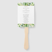 グリーン&金ゴールド結婚コレクションプログラム ハンドファン (正面)