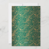 グリーン&金ゴールド華美ハッピーホリデー シーズンカード (裏面)