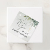 グリーン&金ゴールド葉バプテスマメッセージカード フェイバータグ (インサイチュ)