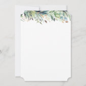 グリーン·金ゴールド90誕生日招待状CR 招待状 (裏面)