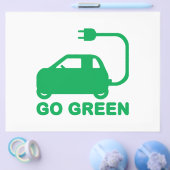 グリーン ~ 電気自動車を運転しよう チラシ (シングル)