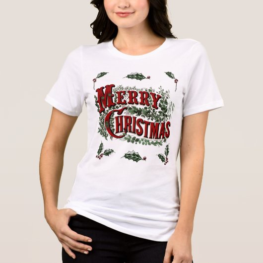 グリーン 1876 メリークリスマス トライブレンドTシャツ (正面)