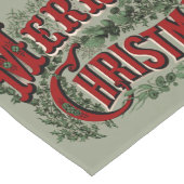 グリーン 1876 メリークリスマス ロングテーブルランナー (コーナー)