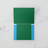 グリーン、Azure、アクアの完璧なブレンドを発見 サンキューカード (内部)