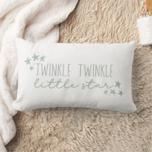 グリーン"Twinkle Twinkle Little Star"ベビー子供部屋 ランバークッション