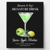 グリーンApple Martini ・このドリンクをパーソナライズ フォトプラーク (正面)
