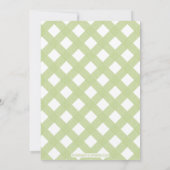 グリーンBBQカップルウェディングシャワー招待状 招待状 (裏面)