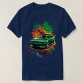 グリーンBmw E39 Tシャツ (デザイン正面)
