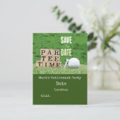 グリーンCでのボールパーティータイムのゴルフリタイアメント ポストカード (スタンド正面)