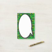 グリーンDNA音声バブル医学会 ポストイット (デスク上)