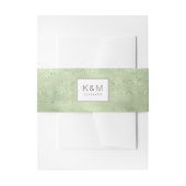 グリーンID515のサボテンとスパークル ウェディング 招待状ベリーバンド (正面例)