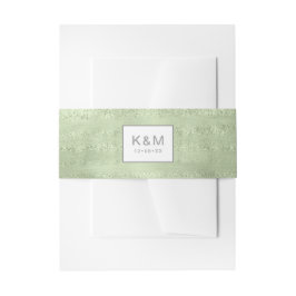 グリーンID515のサボテンとスパークル ウェディング 招待状ベリーバンド