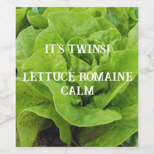 グリーンIt's Twinsワインラベル ワインラベル (シングルラベル)