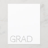 グリーンLEDライト卒業パーティー招待状 チラシ (裏面)