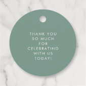 グリーンOhベビーモダンボホベイビーシャワー フェイバータグ (裏面)