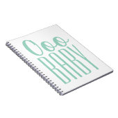 グリーンoooベビー：赤ちゃんシャワー贈与賞 ノートブック (右側)